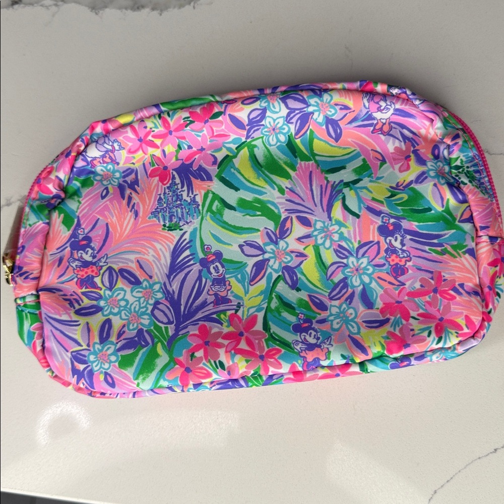 Lilly Pulitzer - Disney - Pink and Green Floral Pouch #7